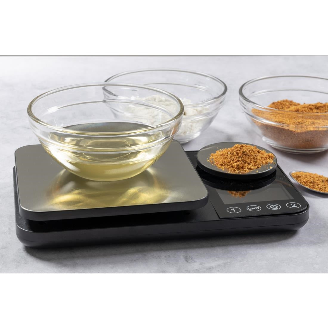 Cuisena 2 in 1 Scale 5kg Silver • PAS-JC168