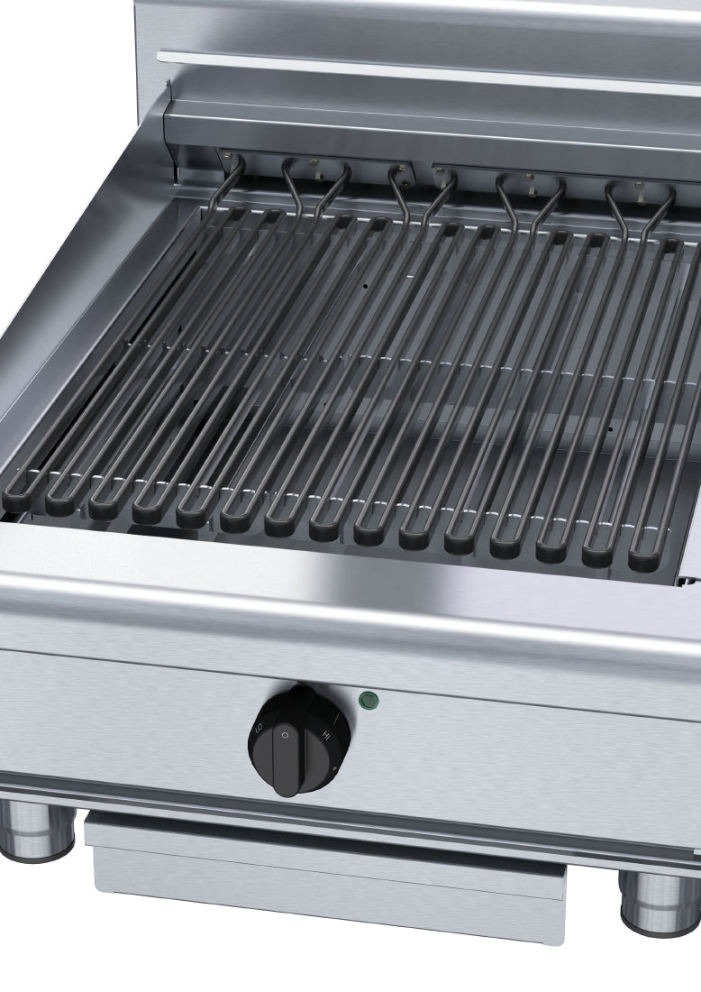 Waldorf 800 Series CH8600ED-B Benchtop Model Electric Chargrill 600mm (Cooking surface: 400x590mm. CH8600ED-B) • PAS-JC233