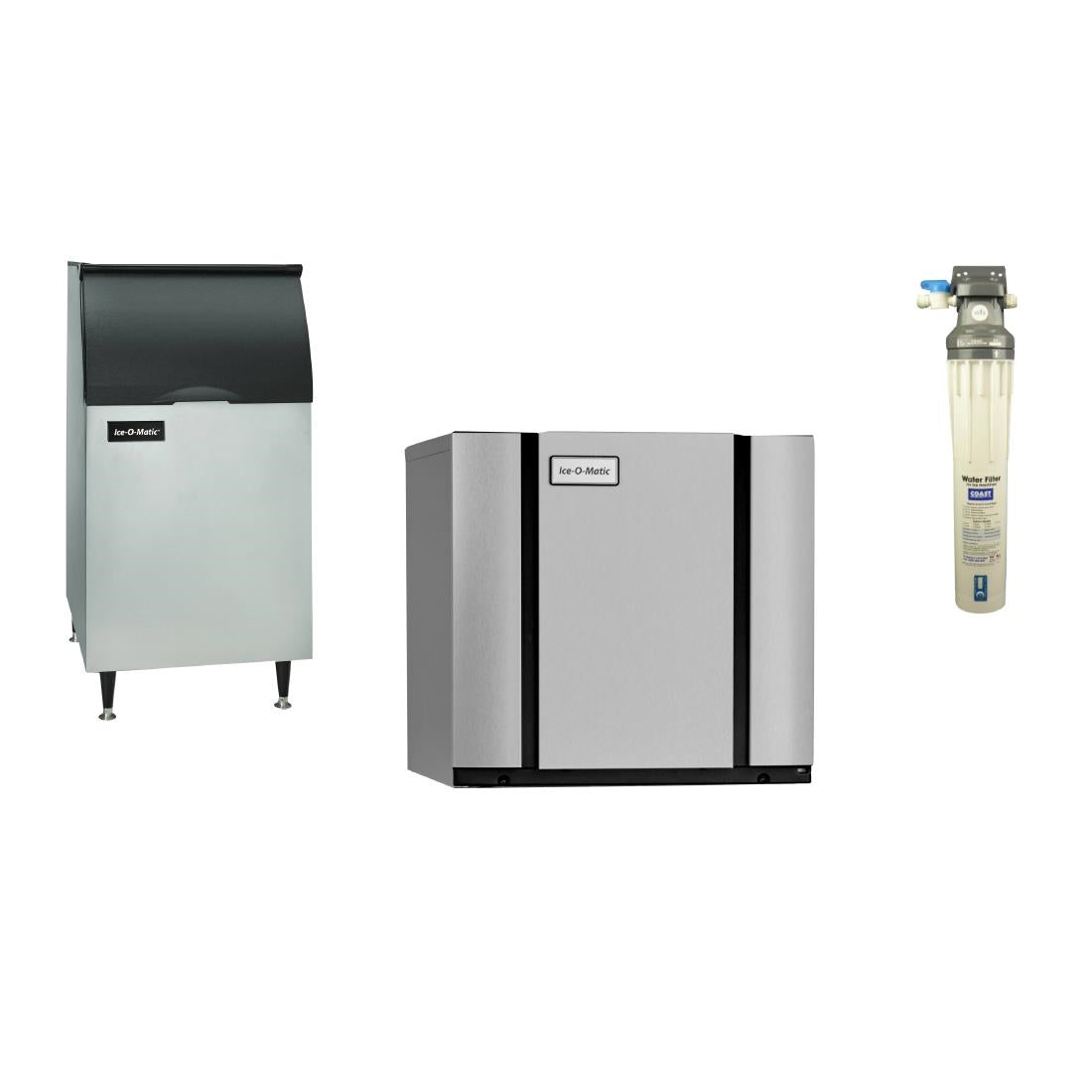 Ice-O-Matic Modular Ice Cube Maker 132kg With 160kg Bin & Filter • PAS-JC299