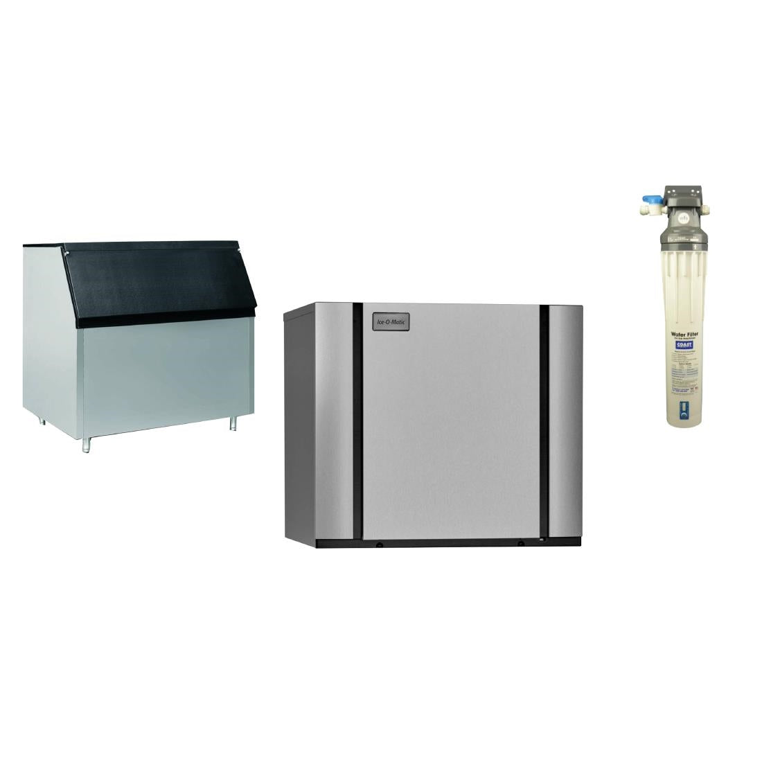 Ice-O-Matic Modular IceCube Maker 708kg e/24hr with 460kg Bin & Filter • PAS-JC322