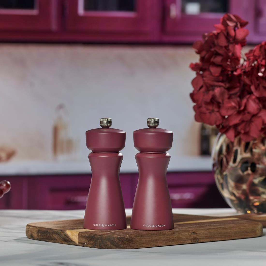 Cole & Mason Kenton Rubberwood Salt & Pepper Mill Sichuan Pepper 60x150mm (Colour: Sichaun Pepper. 60x60x150mm) • PAS-JC331
