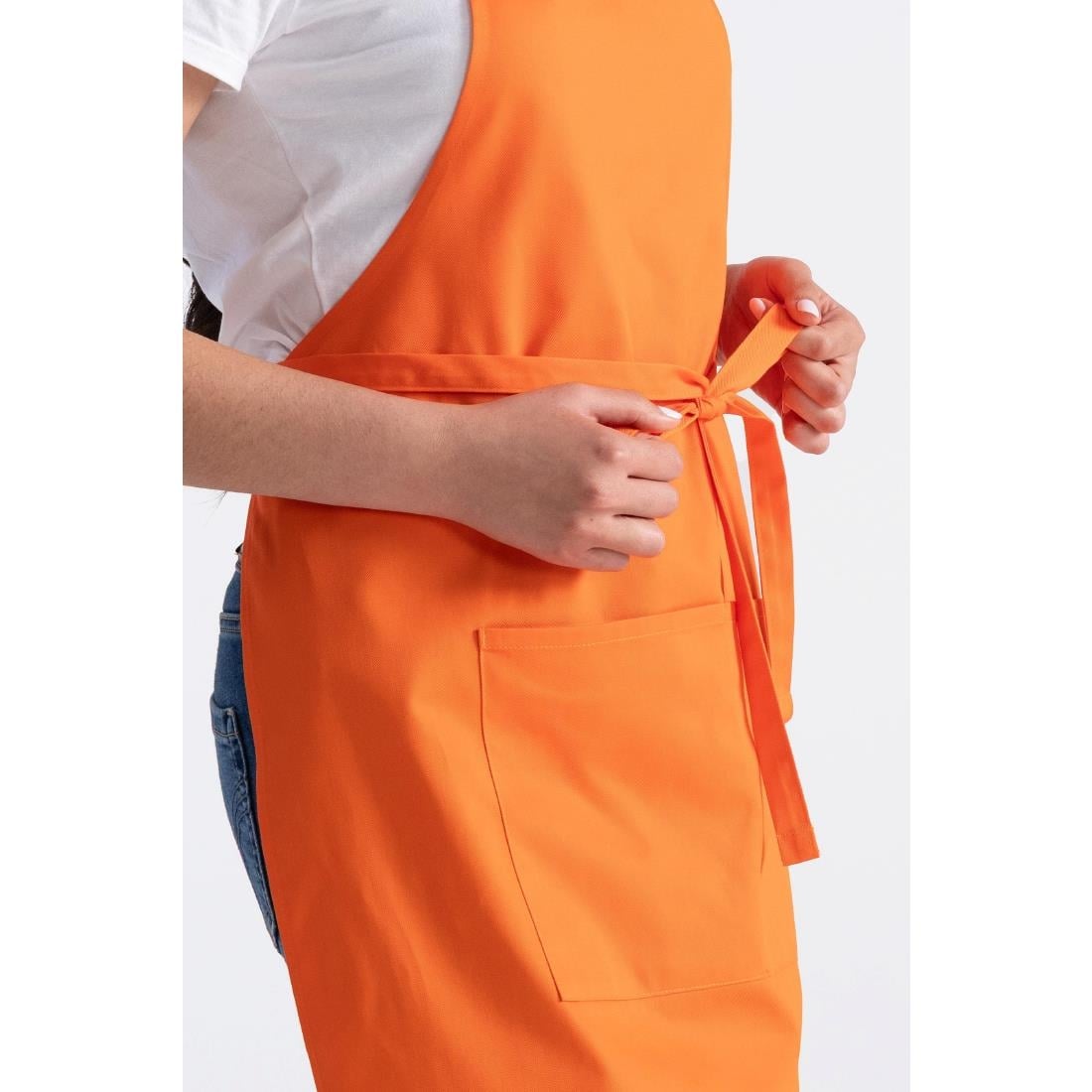 Chef Works Butcher Bib Apron Orange • PAS-JC487