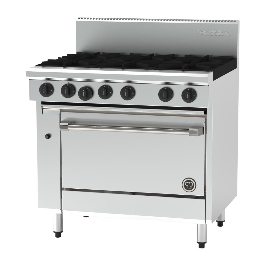 Goldstein 6 Burner Oven Range with Fan Forced Oven LPG • PAS-JD519-P