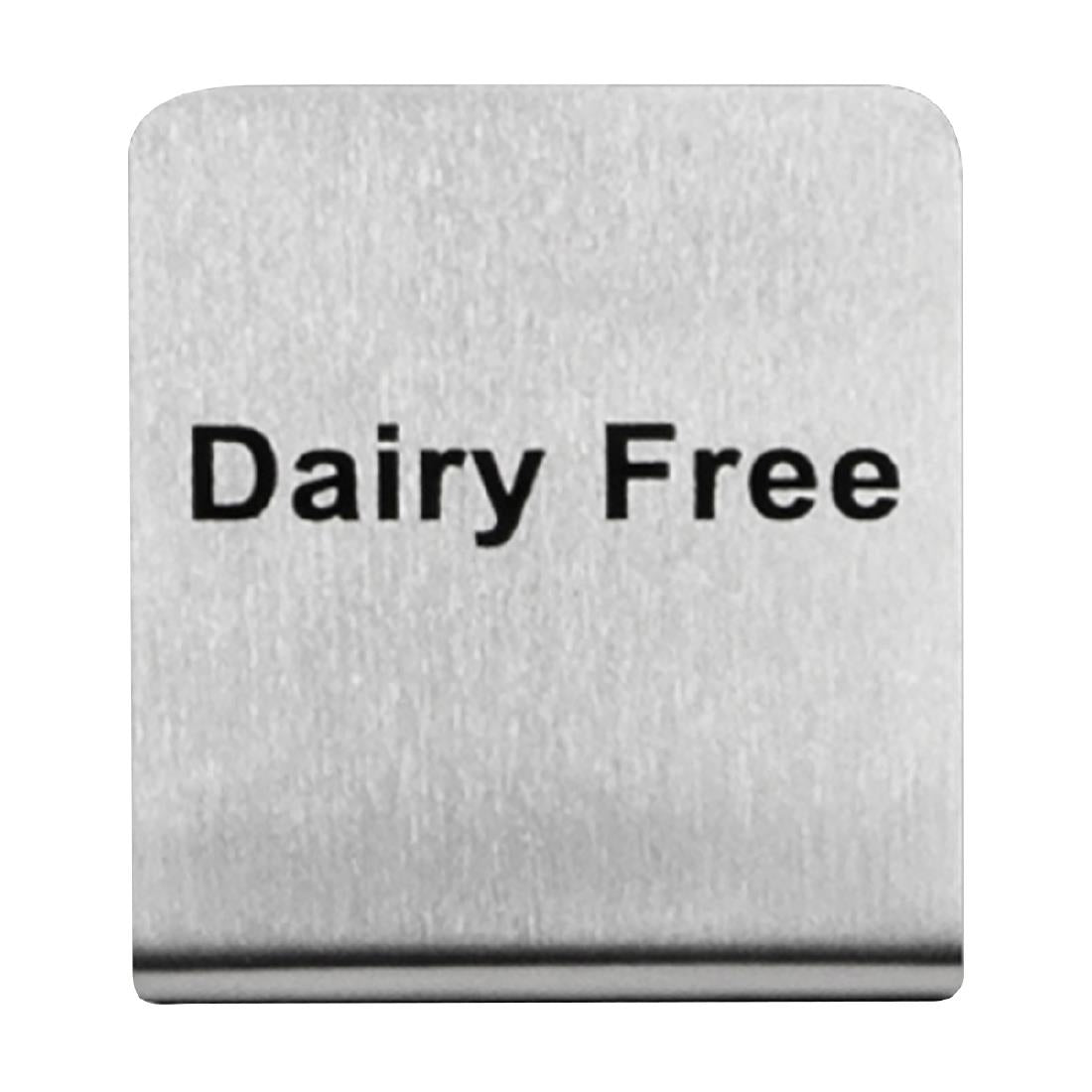 Trenton Dairy Free Buffet Sign Stainless Steel • PAS-JD693