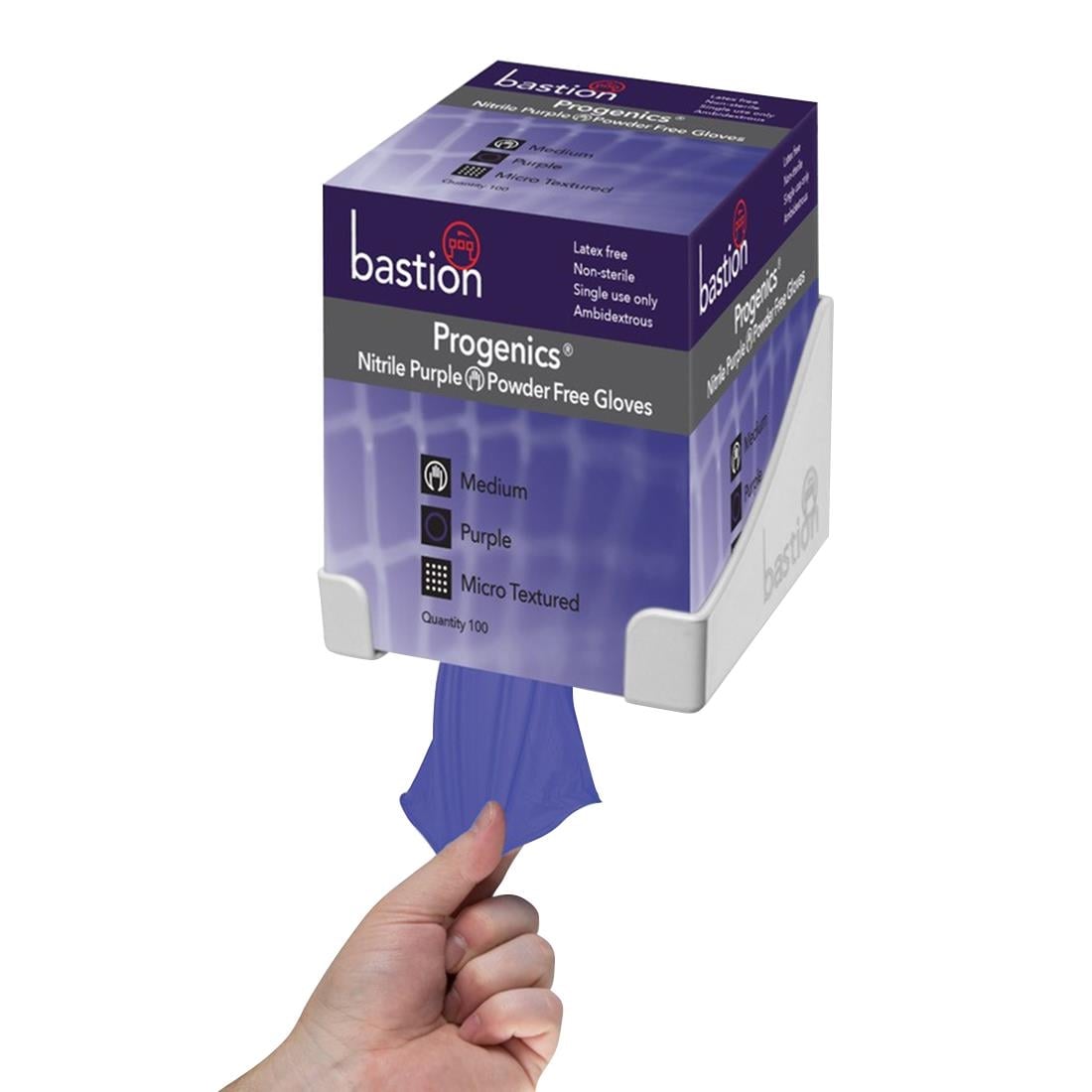 Bastion Progenics Nitrile Powder Free Gloves Purple Medium (100 Pack) (Size: Medium | Purple | Pack 100) • PAS-JD736-M