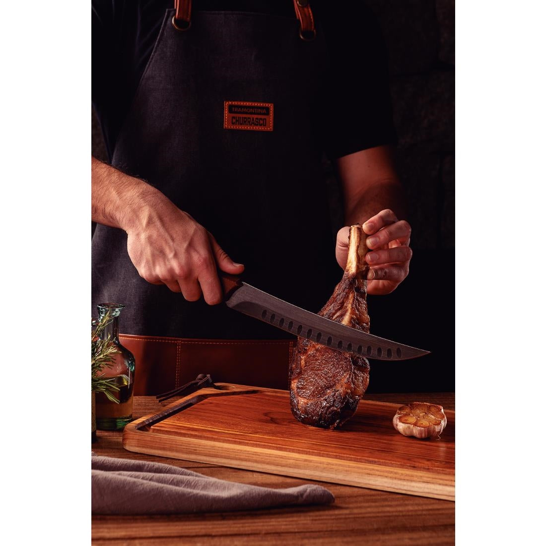 Tramontina Churrasco Collection Butcher Knife Black 240mm • PAS-JD773