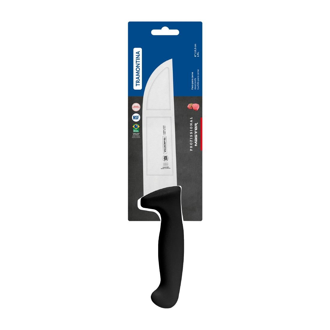 Tramontina Professional Master Black Butcher Knife 160mm • PAS-JD833