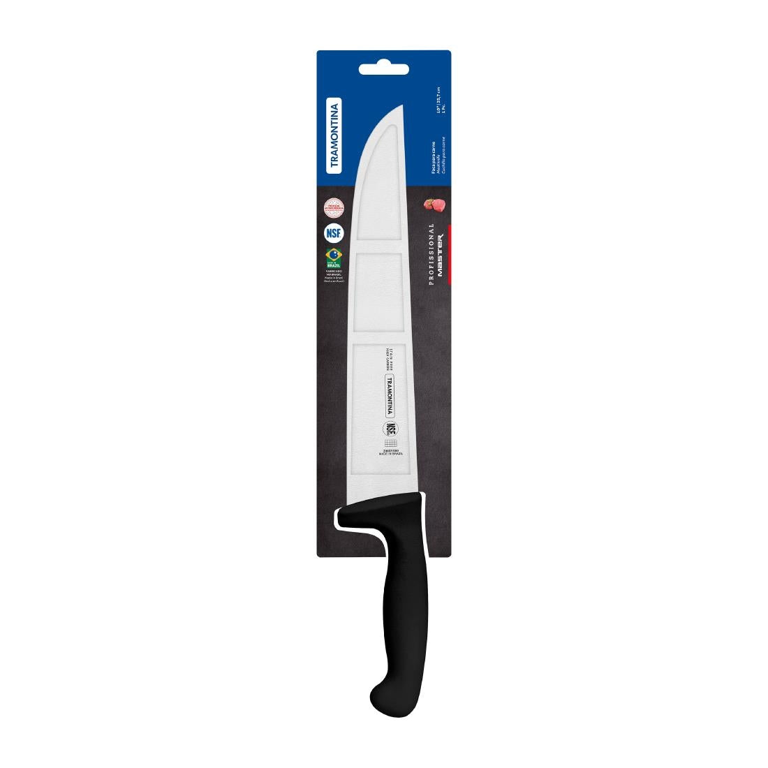 Tramontina Professional Master Black Meat Knife Straight 260mm • PAS-JD840