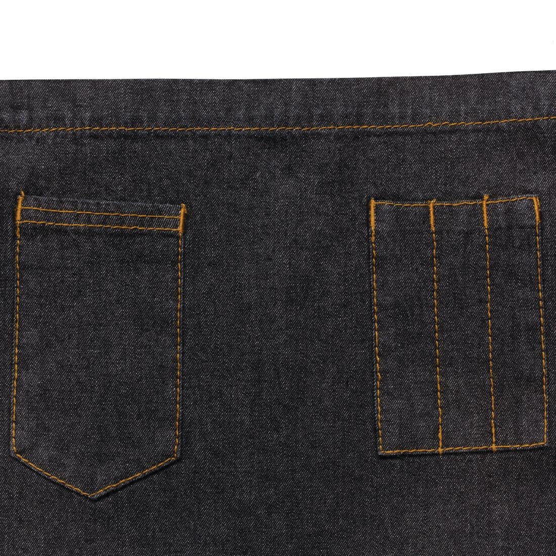 Chef Works Memphis Bib Apron Black • PAS-JD937