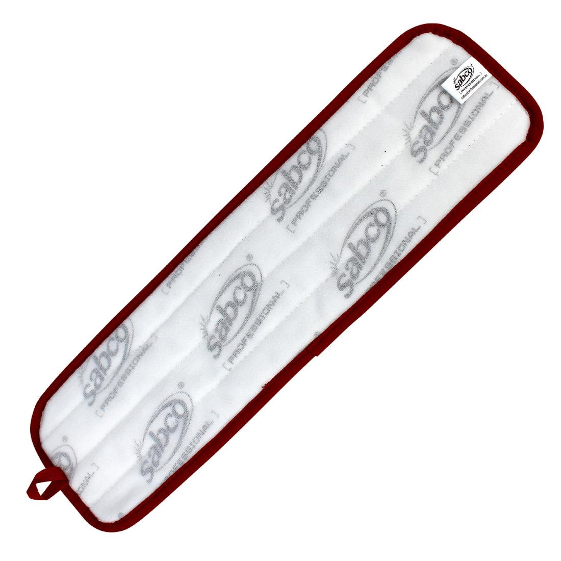 Sabco Professional Ultra Clean Microfibre Antibacterial Flat Mop Pad Red (10 Pack) • PAS-JD981