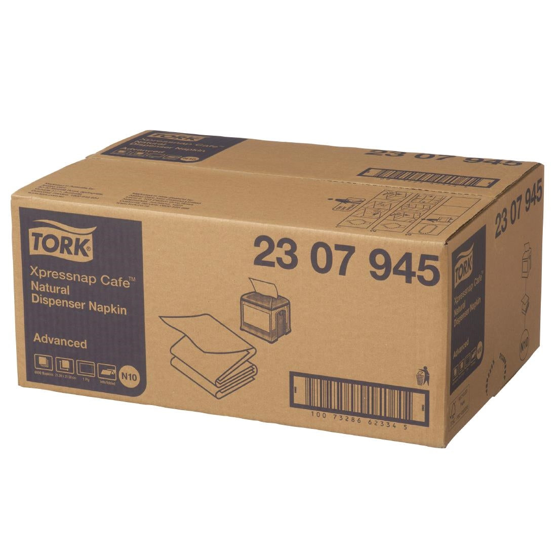 Tork Xpressnap N10 Café Dispenser Napkins Natural (12 Pack) • PAS-JZ542