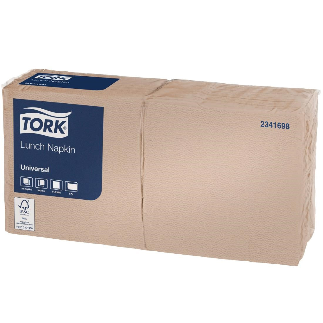 Tork Natural Quarterfold Lunch Napkin 1 Ply (10 Pack) • PAS-JZ543