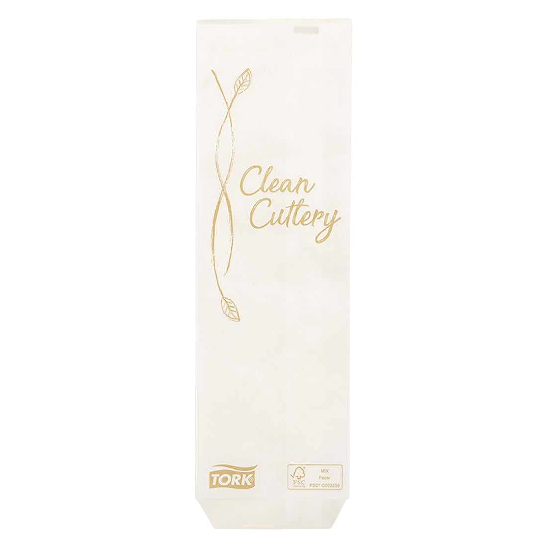 Tork Botanical Cutlery Bag (1000 Sheets) (Size: 260(L)x75(W)mm. 500 per pack. 2 packs per box.) • PAS-JZ552