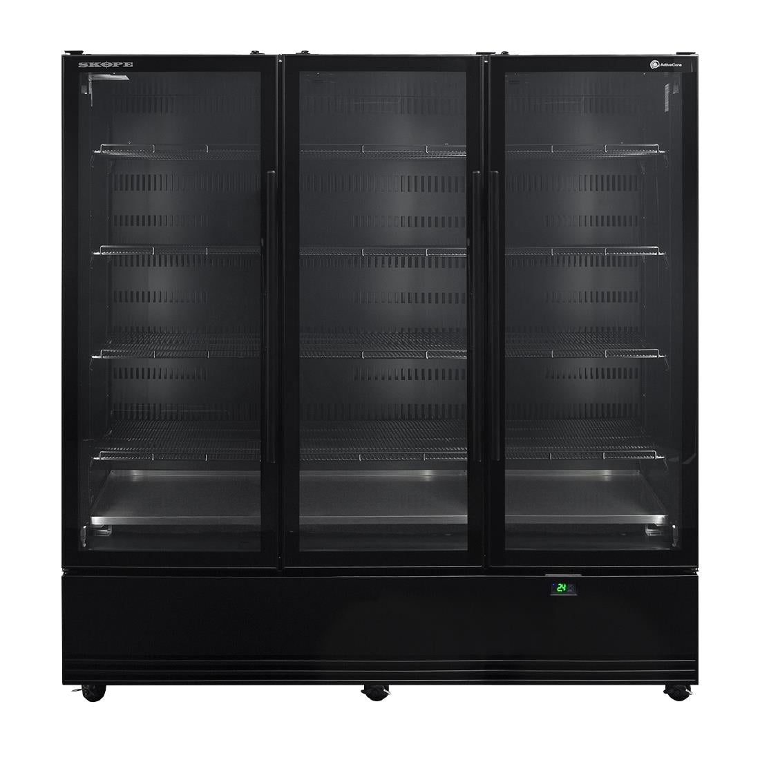 SKOPE BME ActiveCore Ultra Efficient 3 Glass Door Chiller Black • PAS-JZ564