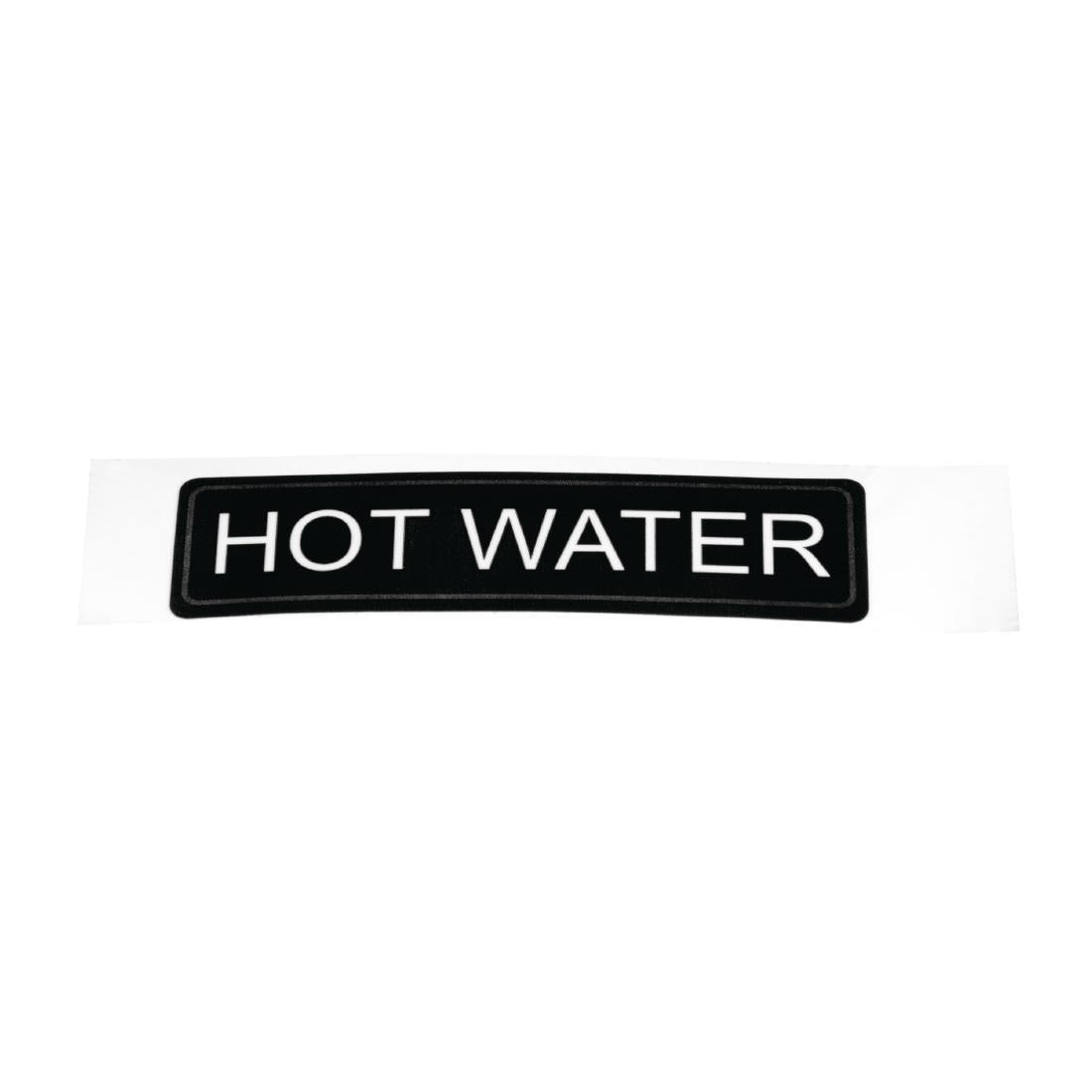 Olympia Airpot Hot Water Label • PAS-K705