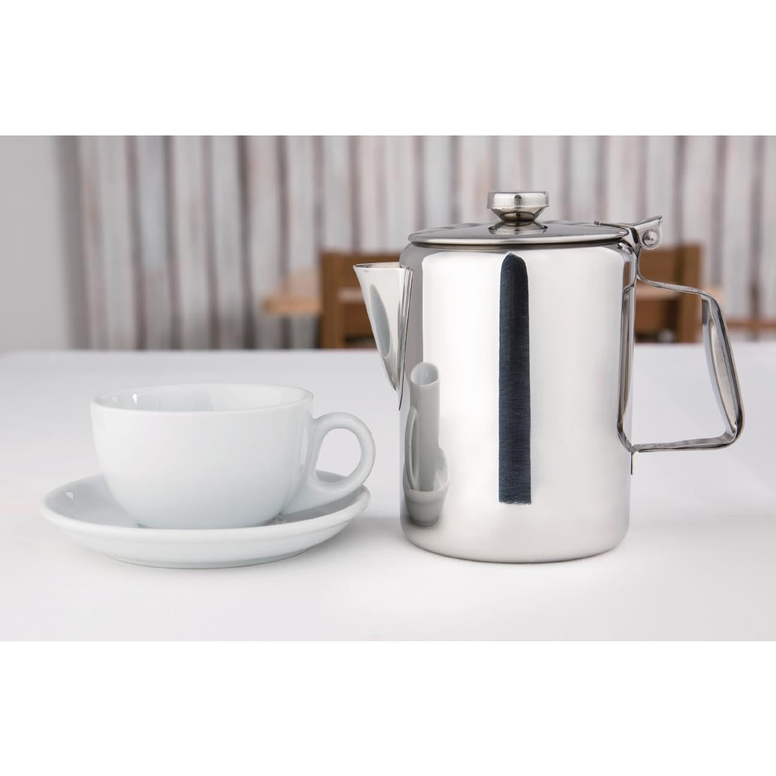 Olympia Concorde Stainless Steel Coffee Pot 910ml • PAS-K747