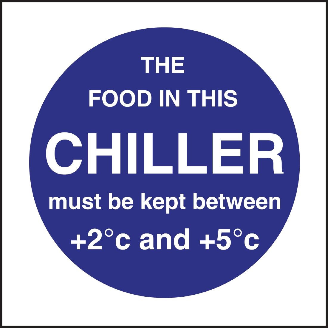 Vogue Food In This Chiller Sign • PAS-L838