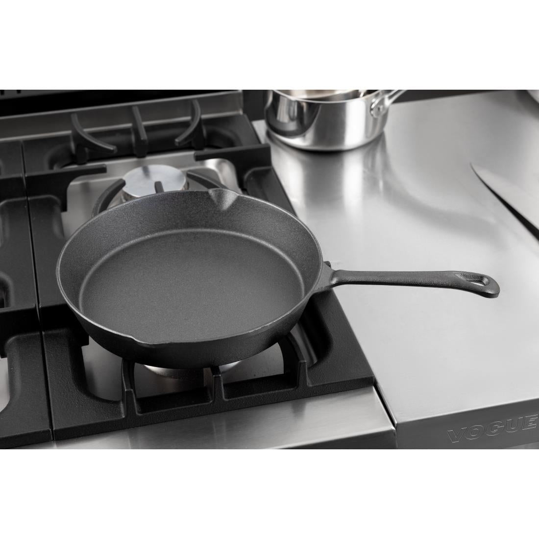 Vogue Round Cast Iron Skillet Pan 255mm • PAS-M655