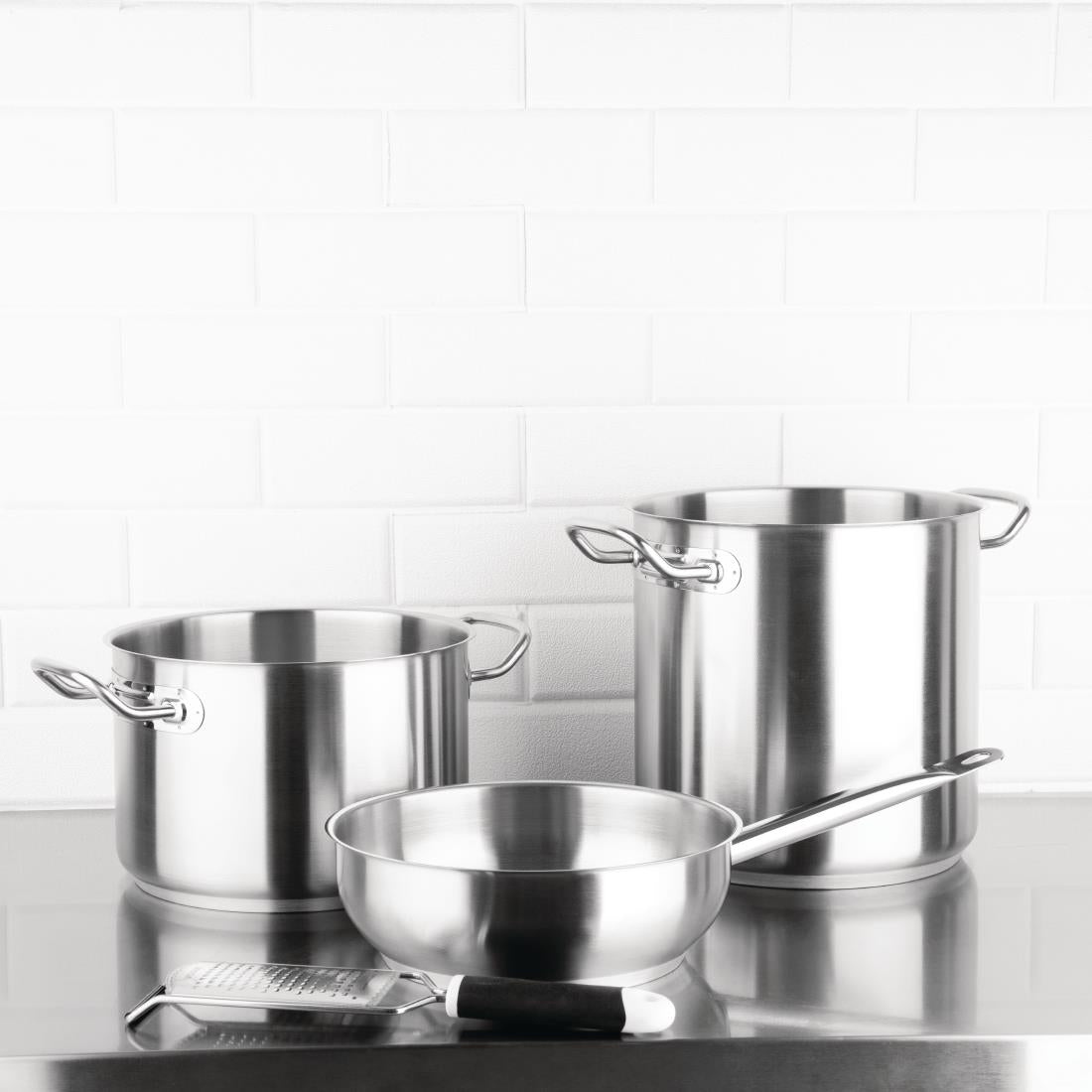 Vogue Stainless Steel Sauté Pan 240mm • PAS-M923