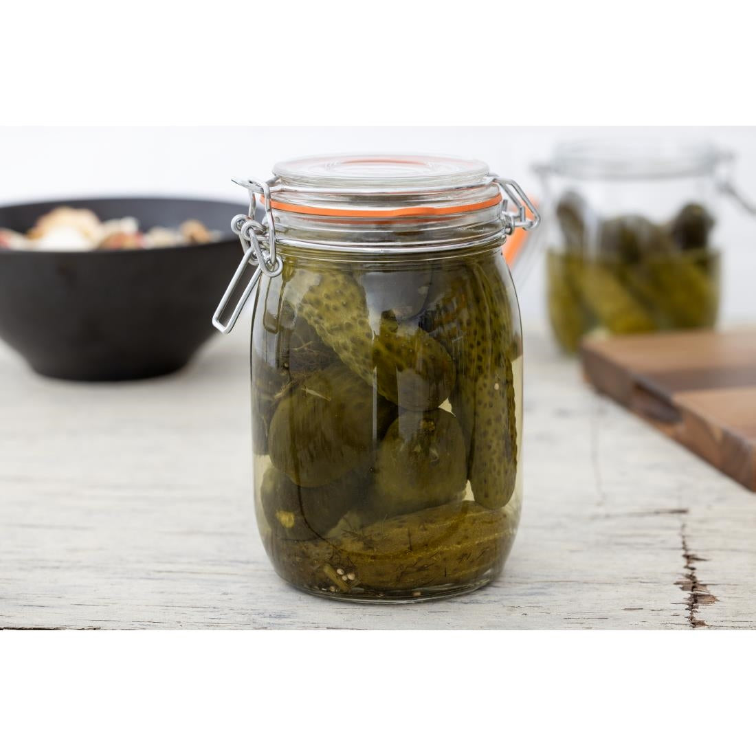 Vogue Clip Top Preserve Jars 1Ltr • PAS-P492