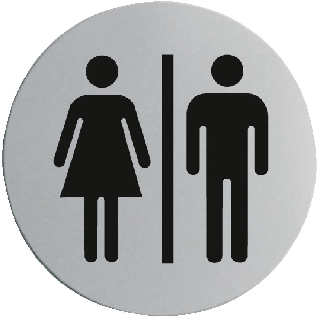 Vogue Stainless Steel Ladies & Gentlemen Door Sign • PAS-U058