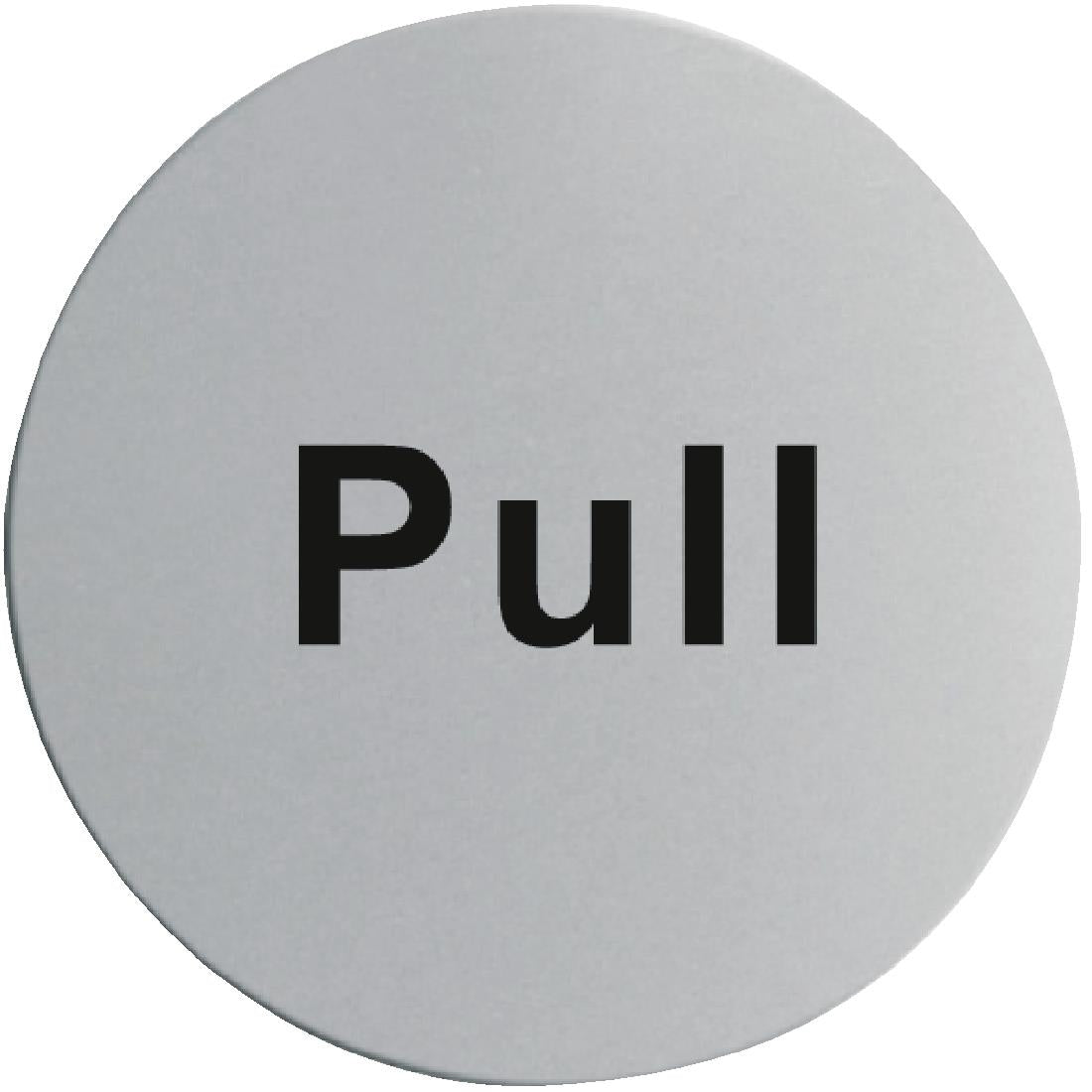Vogue Stainless Steel Pull Door Sign • PAS-U064