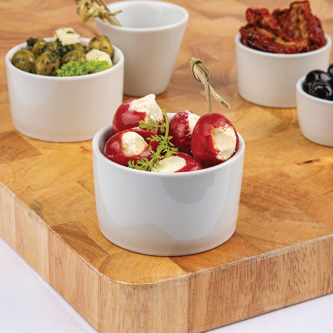 Olympia Whiteware Contemporary Ramekin - 185ml 6.25fl oz (12 Pack) (90(Ø)mm / 3.5" | Pack quantity 12) • PAS-U176
