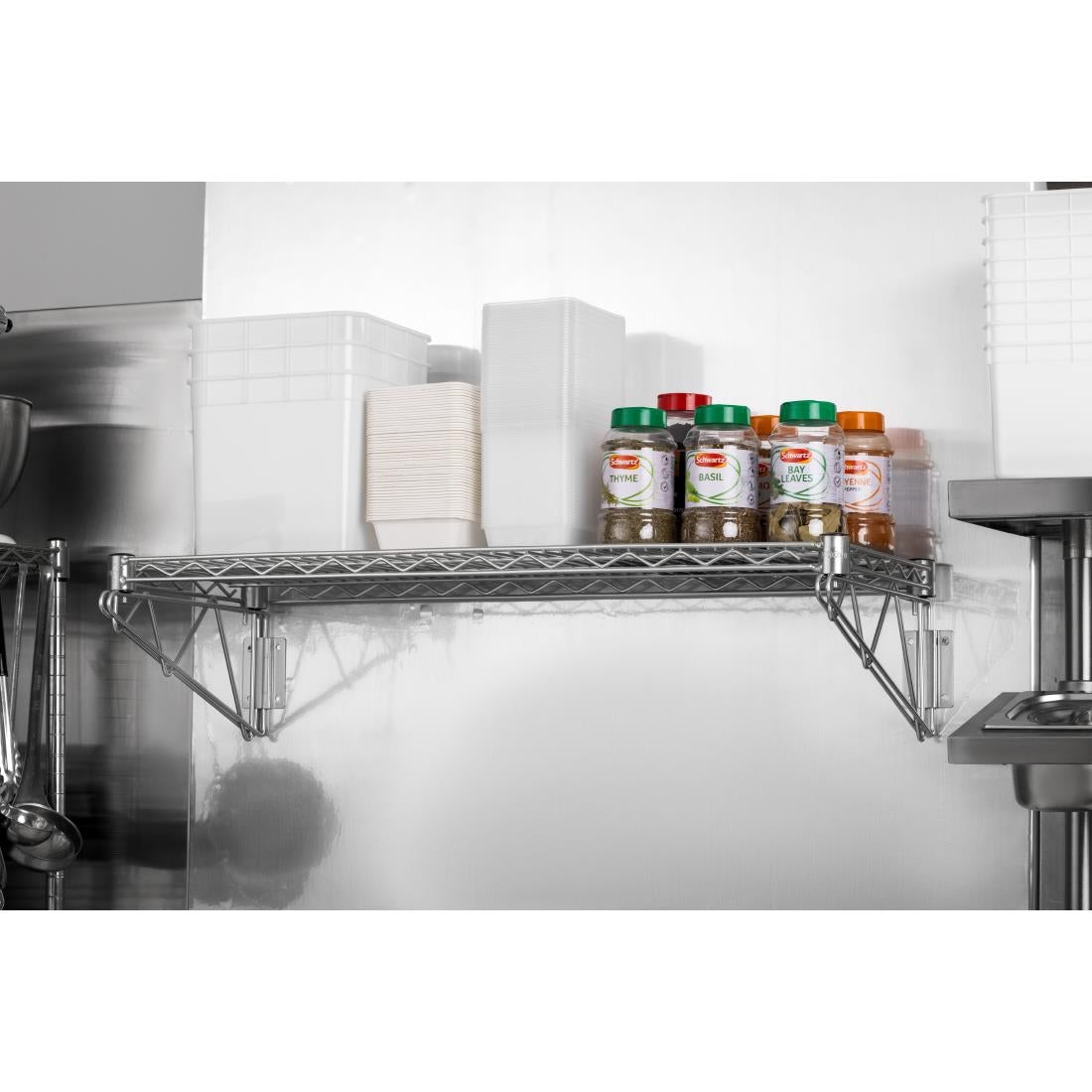 Vogue Steel Wire Wall Shelf 910mm • PAS-U201