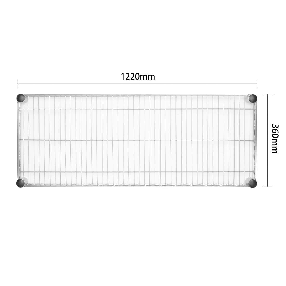 Vogue Steel Wire Wall Shelf 1220mm • PAS-U202