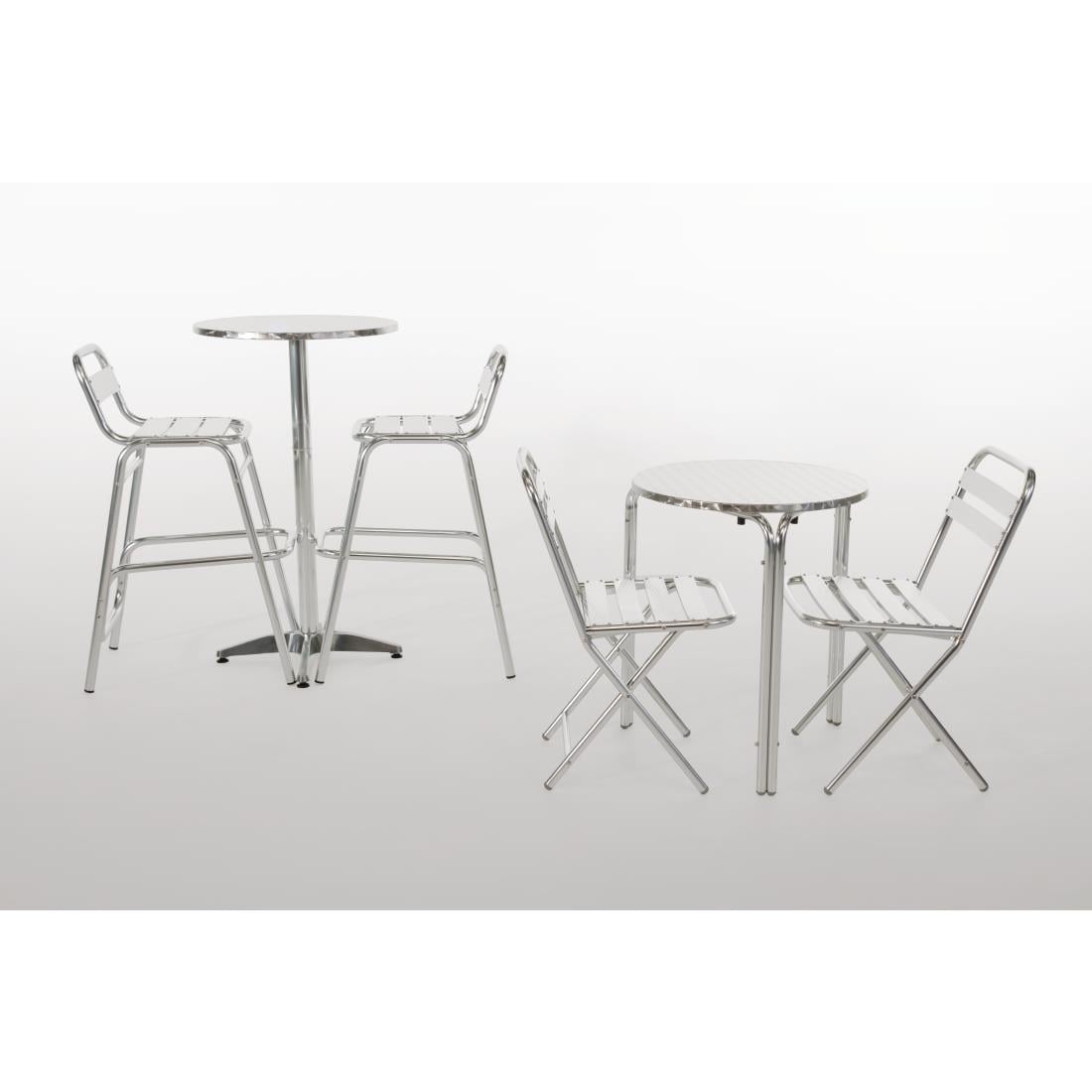 Bolero Poseur Table Stainless Steel 600mm • PAS-U502