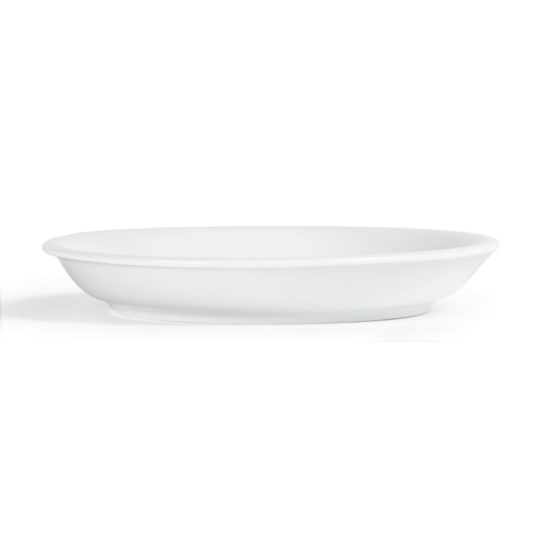 Olympia Whiteware Cappuccino Cup Saucer (Fits U827) - 180mm 7 1/10" (12 Pack) (180mm. Pack quantity 12) • PAS-U828