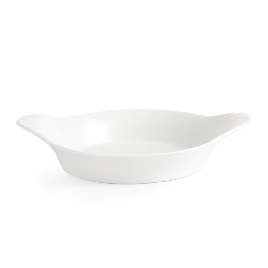 Olympia Whiteware Round Eared Dishes 220mm (6 Pack) (Pack of 6) • PAS-W433