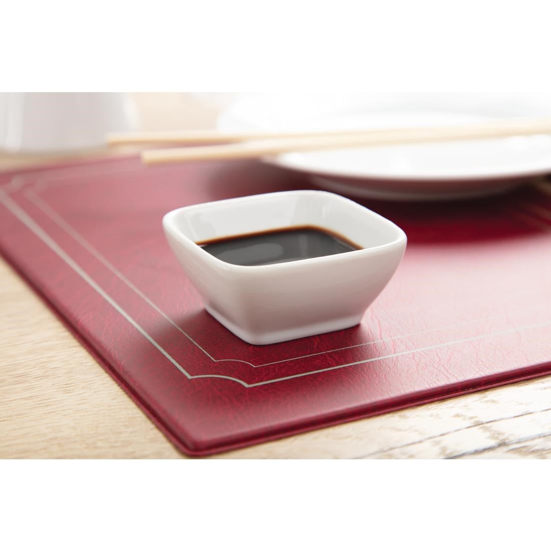 Olympia Whiteware Miniature Rounded Square White - 60x60mm (12 Pack) (60 x 60mm / 2x2" | Pack quantity: 12) • PAS-Y137