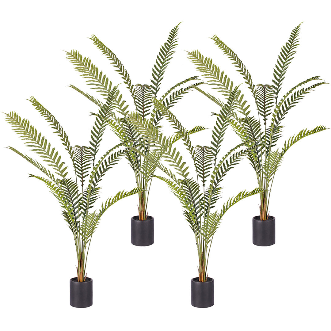 SOGA 4X 240cm Artificial Green Rogue Hares Foot Fern Tree Fake Tropical Indoor Plant Home Office Decor • LUZ-APlantCH24013X4