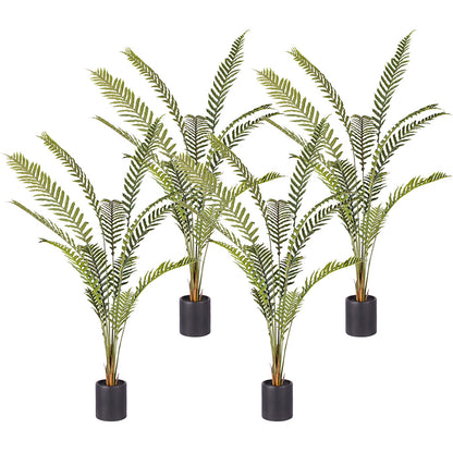 SOGA 4X 240cm Artificial Green Rogue Hares Foot Fern Tree Fake Tropical Indoor Plant Home Office Decor • LUZ-APlantCH24013X4