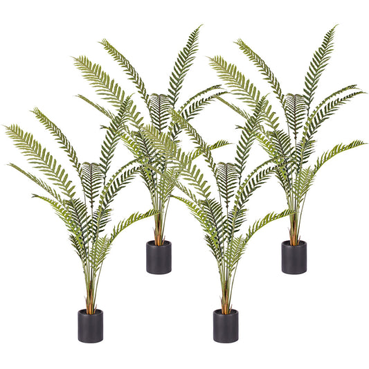 SOGA 4X 240cm Artificial Green Rogue Hares Foot Fern Tree Fake Tropical Indoor Plant Home Office Decor • LUZ-APlantCH24013X4