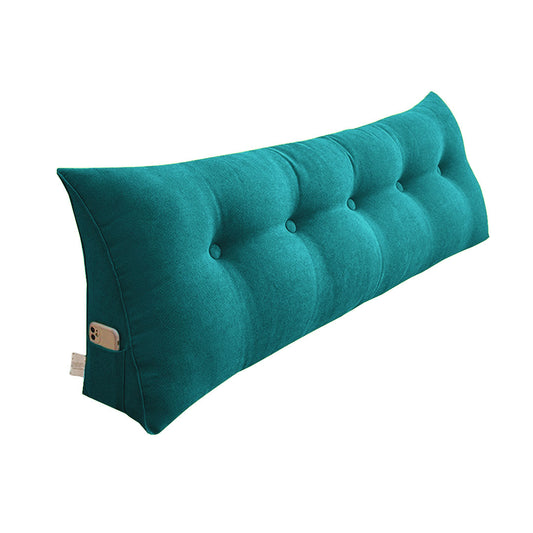 SOGA 100cm Blue Green Triangular Wedge Bed Pillow Headboard Backrest Bedside Tatami Cushion Home Decor • LUZ-Pillow5111
