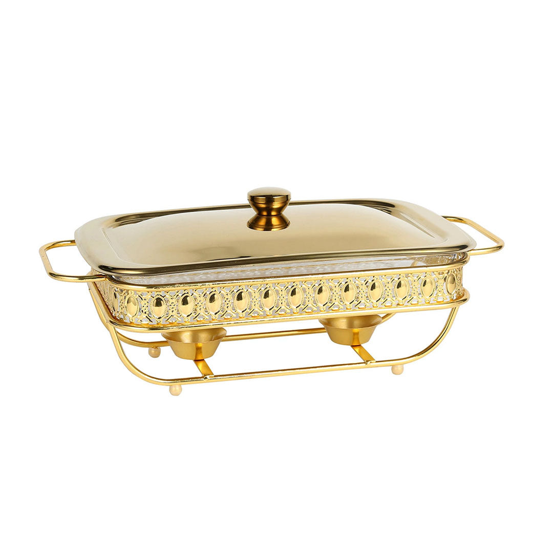 SOGA 1.5L Lace Dining Stove Cooking Appliance with Gold Color Kitchen Essential • LUZ-ChafingDish6V15