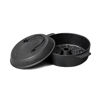 SOGA 28cm Cast Iron Dutch Oven Pre-Seasoned Cast Iron Pot with Lid • LUZ-ZPaiA8