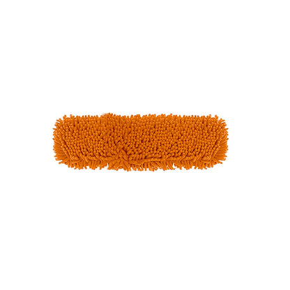 SOGA 50x12  Orange Microfiber Flat Mop Floor Cleaning Pads Rotating Dust Remover • LUZ-MopHead50cm