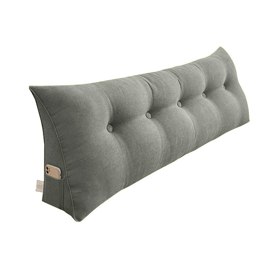 SOGA 150cm Grey Triangular Wedge Bed Pillow Headboard Backrest Bedside Tatami Cushion Home Decor • LUZ-Pillow2113