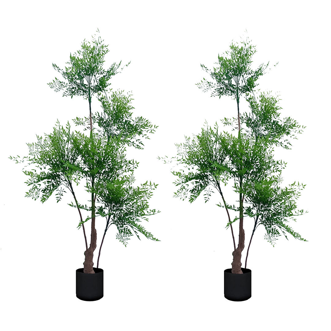 SOGA 2X 180cm Nandina Heavenly Bamboo Tree Artificial Plant Home Accent Decor • LUZ-APlantNTZ180X2