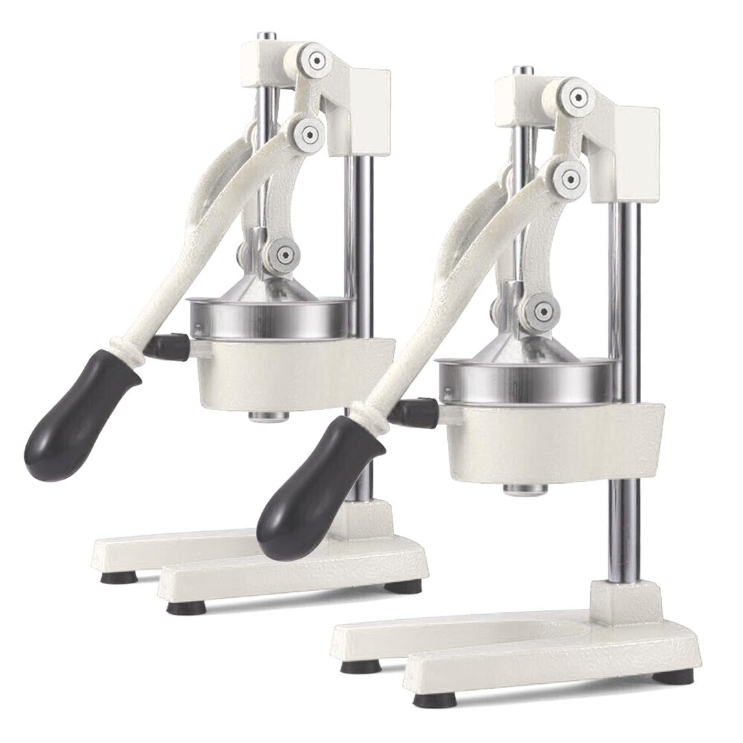 SOGA 2X Commercial Manual Juicer Hand Press Juice Extractor Squeezer Orange Citrus White • LUZ-JuicerManualWhiteX2