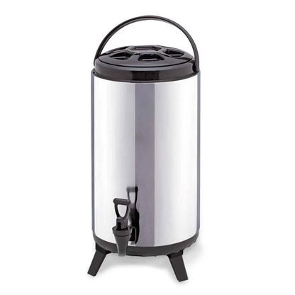 SOGA 12L Portable Insulated Cold/Heat Coffee Tea Beer Barrel Brew Pot With Dispenser • LUZ-BeverageDispenser12L