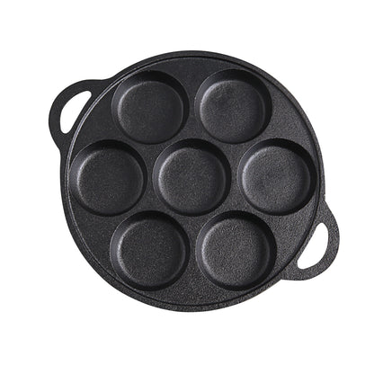 SOGA 31.5cm Cast Iron Takoyaki Fry Pan Octopus Balls Maker 7 Hole Cavities Grill Mold • LUZ-ZPai011