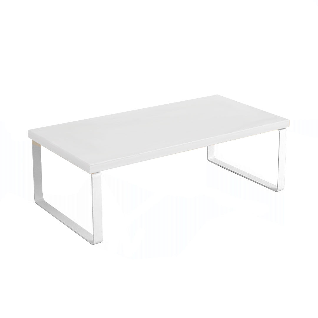 SOGA 40cm White Computer Monitor Elevated Stand Desktop Support Station Rack • LUZ-Level002