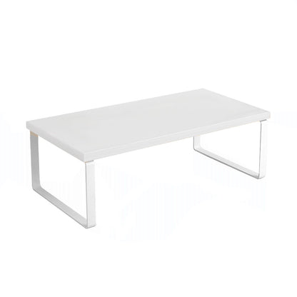 SOGA 40cm White Computer Monitor Elevated Stand Desktop Support Station Rack • LUZ-Level002
