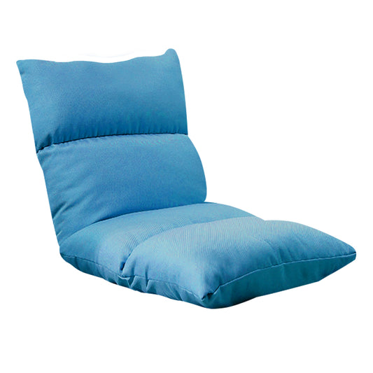 SOGA Lounge Floor Recliner Adjustable Lazy Sofa Bed Folding Game Chair Blue • LUZ-LoungeFabricBlue