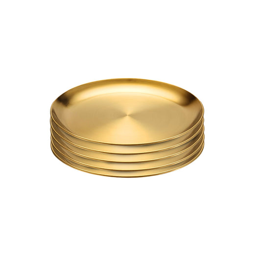 SOGA 17cm Premium Gold Grilling Plate  Durable, Heat Resistant Perfect for BBQs and Outdoor Cooking Kitchen Essential • LUZ-VICPlate58