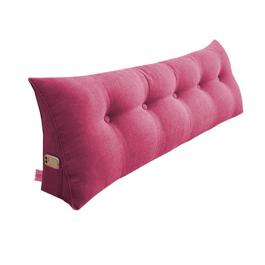 SOGA 100cm Red Triangular Wedge Bed Pillow Headboard Backrest Bedside Tatami Cushion Home Decor • LUZ-PillowFab100Red